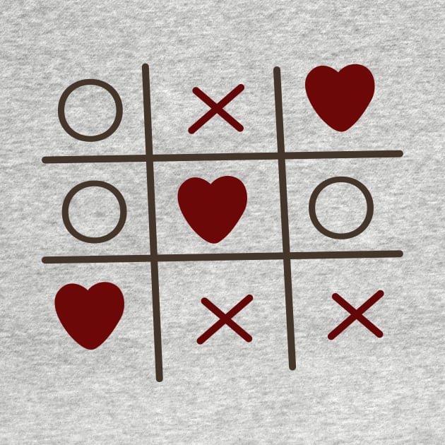 Tic Tac Toe Hearts by Harbor Bend Designs